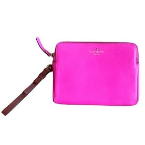 Kate Spade Pink Tablet Sleeve with Bow Strap